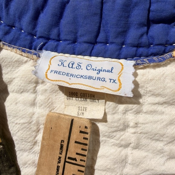 Vintage Patchwork Quilt Jacket 70s 80s S/M Bode Style K.A.S. Originals - Picture 8 of 10